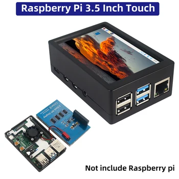 Raspberry Pi 3,5 Hüvelykes érintőképernyő 480x320 LCD Kijelző Opcionális ABS Esetben a Raspberry Pi 4B vagy 3B+ 3B