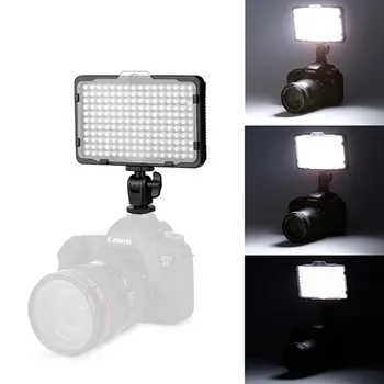 LED Videó Fény Hordozható Kamera Fotó világítás Szabályozható a DSLR Fényképezőgép Videokamera Akkumulátor Szűrő, Bi-Color