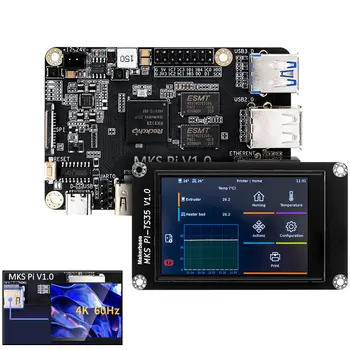 MKS PI Alaplap Quad-Core 64bit SOC-Fedélzeti Fut a Klipper a Voron VS Raspberry Pi RasPi RPI Illik Kijelző Akár 4k60hz