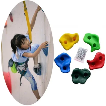 128pcs Sziklák gyermekek felnőtt Fal stone láb kézi táska gyermekek fal támogatást, hegymászás műanyag kültéri képzés kellékek