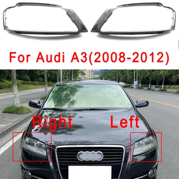 Audi A3 2008-2012 Automatikus Első Fényszóró Fedél Átlátszó Lencse Fényszóró Üveg Lámpabúra Lencse